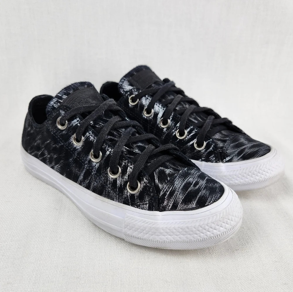 Converse All Star Shimmer Suede Low Top - Picture 1 of 10